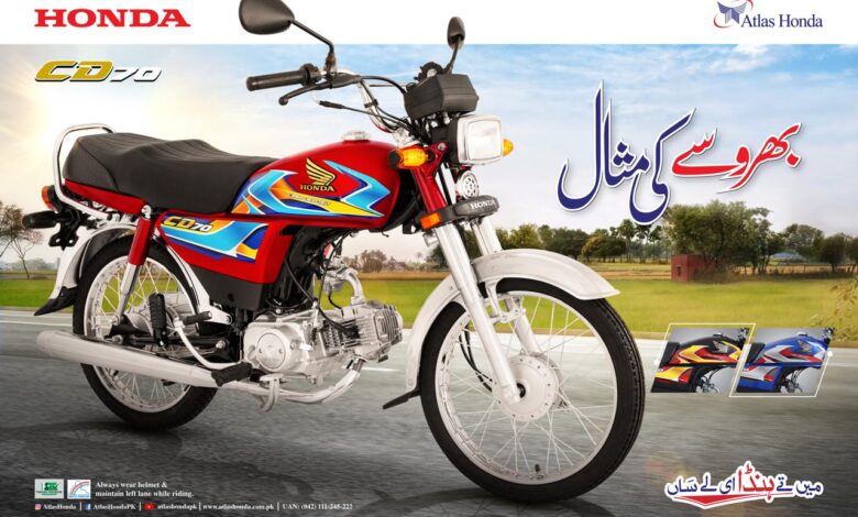 Atlas Honda Launches New Stickers of CD70 & CD70 Dream