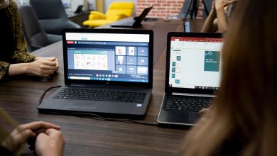 Team discusses projects during a virtual and in-person meeting in a Dubai office.