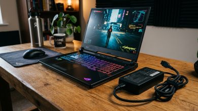 Inspecting gaming laptop FPS drops and battery power limiter settings